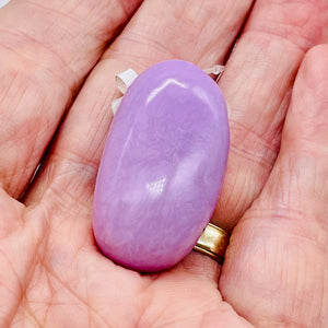 Phosphosiderite Free Form Pendant Bead | 37x21x15 mm | Lavender | 1 Pendant |