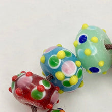 Load image into Gallery viewer, Hand Made Glass Lampwork Beads! | 12x8mm | Multi-hue | Roundel | 10 beads | - PremiumBead Alternate Image 4
