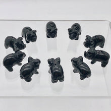 Load image into Gallery viewer, Carved Obsidian Pig Semi Precious Gemstone Bead Figurine! - PremiumBead Alternate Image 3
