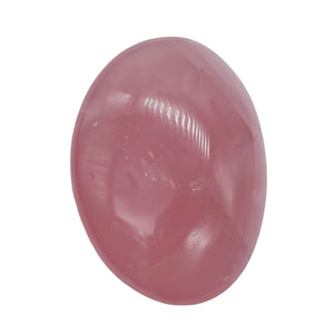 Rose Quartz Oval Meditation Worry Stone | 53x47x25mm | Pink | 1 Stone |