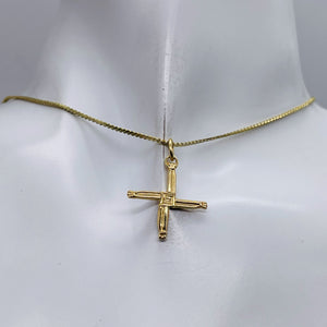 St Bridgets Cross 14K Yellow Gold Cross | 1" Long | Gold | 1 Pendant