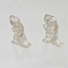 Load image into Gallery viewer, Hand Carved Quartz Tyrannosaurus Rex Figurine | 20x15x7mm | Clear - PremiumBead Alternate Image 6
