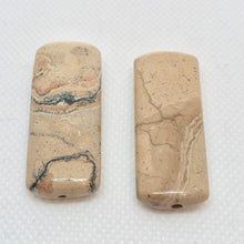 Load image into Gallery viewer, Earthy Leopard Skin Jasper Rectangle Bead 006820 - PremiumBead Primary Image 1
