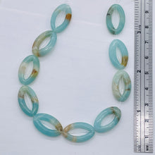 Load image into Gallery viewer, 4 Picture Frame Amazonite 20x12x4mm Oval Beads 009368D
