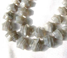 Load image into Gallery viewer, Twinkle 3 Carved Grey Agate 6-Point Star Beads 9245GA - PremiumBead Primary Image 1
