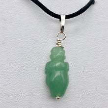 Load image into Gallery viewer, Aventurine Goddess of Willendorf Sterling Silver Pendant |1.38&quot; Long | Green | - PremiumBead Alternate Image 7
