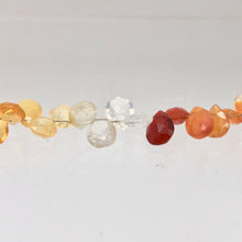 Load image into Gallery viewer, 26.75cts Untreated Mexican Fire Opal 7&quot; Briolette Bead Strand | 6-8mm | 10230B - PremiumBead Alternate Image 7
