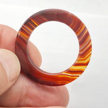 Load image into Gallery viewer, So Hot! Carnelian Agate Orange Picture Frame Bead | 37x3.5mm | 23mm opening |
