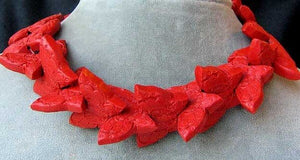 1 Carved Red Cinnabar Butterfly Bead | 34.5x23x7mm | Red - PremiumBead Alternate Image 3