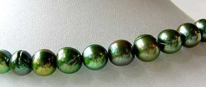 Dazzle 4 Glowing Green 9 to 10mm Freshwater Pearls 7243 - PremiumBead Primary Image 1