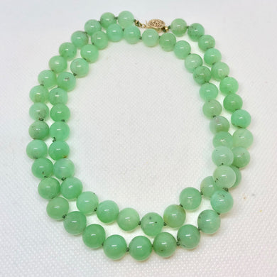 AAA Natural Chrysoprase & 14K Gold 24 inch Necklace 210789 - PremiumBead Primary Image 1