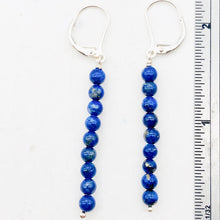 Load image into Gallery viewer, Natural Lapis Lazuli Sterling Silver Semi Precious Stone Earrings | 2 1/4&quot; long| - PremiumBead Alternate Image 5
