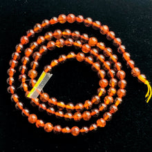 Load image into Gallery viewer, Amber Round Bead Strand | 4 mm | Red | 105 Beads |
