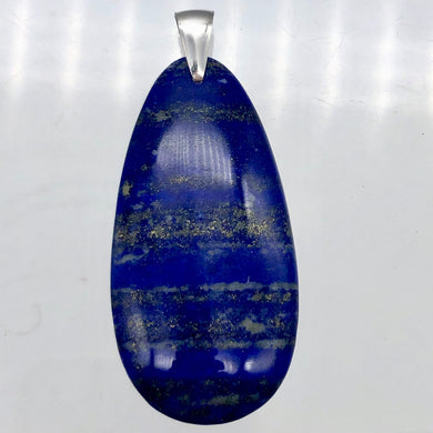 Starry Night Indigo Lapis Lazuli Sterling Silver Pendant - PremiumBead Primary Image 1