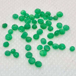 4 Natural Emerald 2x1.5mm to 3x1.5mm Faceted Roundel Beads 10715A - PremiumBead Alternate Image 2