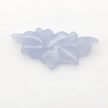 Load image into Gallery viewer, 15cts Exquisitely Hand Carved Blue Chalcedony Flower Pendant Bead| 1 1/2" Long |
