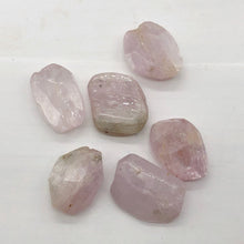 Load image into Gallery viewer, Chatoyant Pink Lilac Kunzite Faceted Nugget Bead| 1 Bead| 28x22x10 to 22x20x10mm
