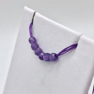 Gorgeous Natural Faceted Amethyst Round Beads | 4mm | 6 Beads | #681 - PremiumBead Primary Image 1