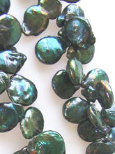 Load image into Gallery viewer, Dragon Green Freshwater Briolette Coin Pearl Strand 109937 - PremiumBead Alternate Image 2
