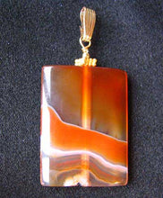 Load image into Gallery viewer, Hand Carved Carnelian Agate and 14K Gold Filled 2 1/8&quot; Pendant 506759B - PremiumBead Alternate Image 8

