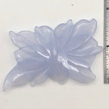 Load image into Gallery viewer, 83.9cts Hand Carved Blue Chalcedony Flower Bead | 53x42x4mm | - PremiumBead Primary Image 1
