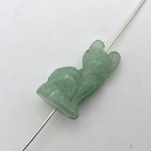 Load image into Gallery viewer, Adorable! 2 Aventurine Sitting Carved Cat Beads | 21x12x8mm | Green - PremiumBead Alternate Image 3
