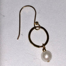 Load image into Gallery viewer, Wedding White FW Pearls and Vermeil Earrings 304504A - PremiumBead Alternate Image 2
