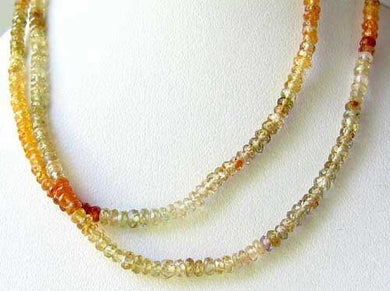 Natural Multi-Hue Zircon Faceted Bead Strand 107452B - PremiumBead Primary Image 1