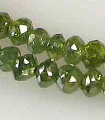 0.81cts 11 Parrot Green Diamond Faceted Beads 9605X - PremiumBead Primary Image 1