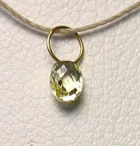 0.26cts Natural Canary Diamond & 18K Gold Pendant 8798N - PremiumBead Alternate Image 3