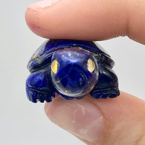 Natural Lapis Turtle Figurine or Pendant |40x21x13mm | Blue | 79.4 carats - PremiumBead Alternate Image 10