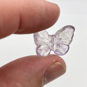 Fluttering 2 Amethyst Butterfly Beads | 21x18x5mm | Purple - PremiumBead Alternate Image 10