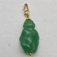 Load image into Gallery viewer, Aventurine Goddess of Willendorf 14Kgf Pendant |1.38&quot; Long | Green | - PremiumBead Primary Image 1
