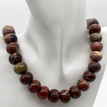 Load image into Gallery viewer, Natural Multi-hue Red/Brown Turquoise Roundel Bead Strand - PremiumBead Alternate Image 7
