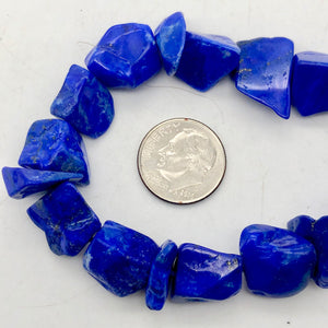 Intense! Natural Gem Quality Lapis Lazuli Bead Strand!| 42 beads | 11x10x6mm | - PremiumBead Alternate Image 2