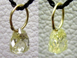 0.23cts Natural Canary Diamond 18K Gold Pendant 8798G - PremiumBead Primary Image 1