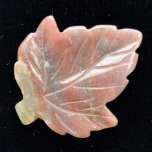 Load image into Gallery viewer, Natural Ocean Jasper Carved Leaf Centerpiece Bead | 42x40x4 mm | 1 Bead |
