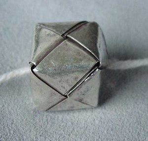 1 Bead of Thai Hill Tribe Origami Box Fine Silver 7g Bead 5468 - PremiumBead Alternate Image 2