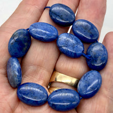 Load image into Gallery viewer, Dumorterite Oval Stone Half Strand | 18x13x7 | Blue | 10 Bead(s) |
