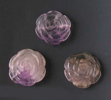 Load image into Gallery viewer, Bloomer 2 Carved Amethyst Rose Flower Beads 009290Aml - PremiumBead Alternate Image 3
