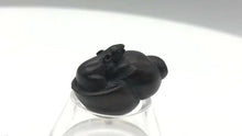 Load and play video in Gallery viewer, Carved Mouse in Snail Shell Teak Ojime Netsuke Bead | 25x17x14mm | Brown
