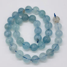 Load image into Gallery viewer, Aquamarine Strand Round | 11 mm | Aqua | 35 Beads |
