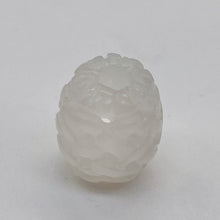 Load image into Gallery viewer, Jade AAA Carved Barrel Bead | 16x14mm | White | 1 Bead |
