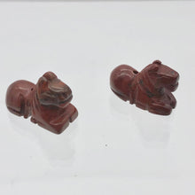 Load image into Gallery viewer, 2 Carved Brecciated Jasper Horse Pony Beads - PremiumBead Alternate Image 6
