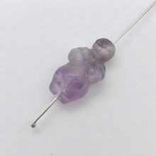 Load image into Gallery viewer, 2 Hand Carved Amethyst Goddess of Willendorf Beads | 20x9x7mm | Purple - PremiumBead Alternate Image 4
