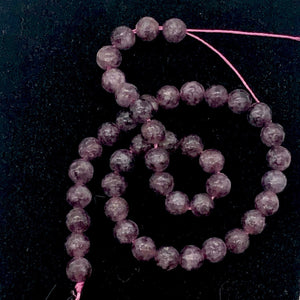 Madagascar Lepidolite Round Stone | 4mm | Purple lilac | 45 Bead(s) |