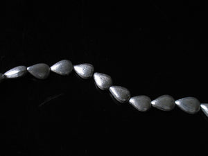 Designer Four Brushed Silver Teardrop Beads 10317 - PremiumBead Alternate Image 2