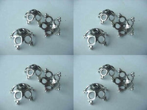 1 Giant Elegant 15x7mm Solid Sterling Silver Bali Bead Cap 001623 - PremiumBead Alternate Image 2