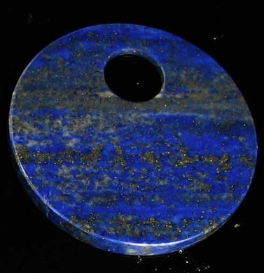 Starry Night Natural Lapis 50mm Disc Pendant Bead 9362F - PremiumBead Primary Image 1