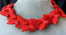 Load image into Gallery viewer, Hand Carved Red Cinnabar Butterfly Bead Strand | 34.5x23x7mm | Red - PremiumBead Alternate Image 2
